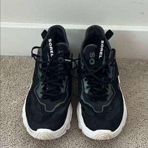 Sorel Men's Black and White Athletic Shoes